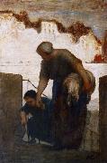 Honore  Daumier, The Washerwoman